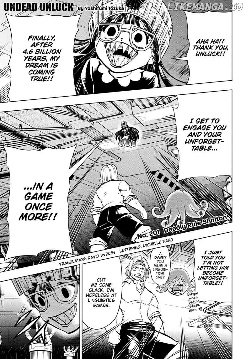 Undead + Unluck Chapter 201 - page 1