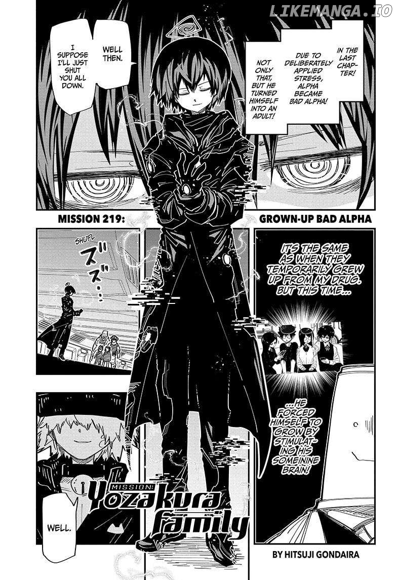 Mission: Yozakura Family Chapter 219 - page 1