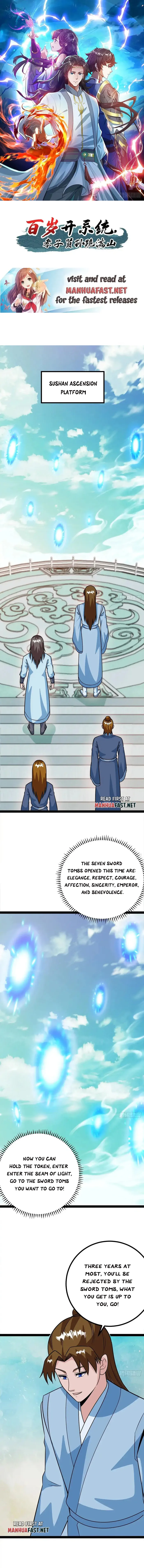 When The System Opens After The Age Of 100 , All Grandchildren Kneel Upon The Mountains! Chapter 61 - page 1