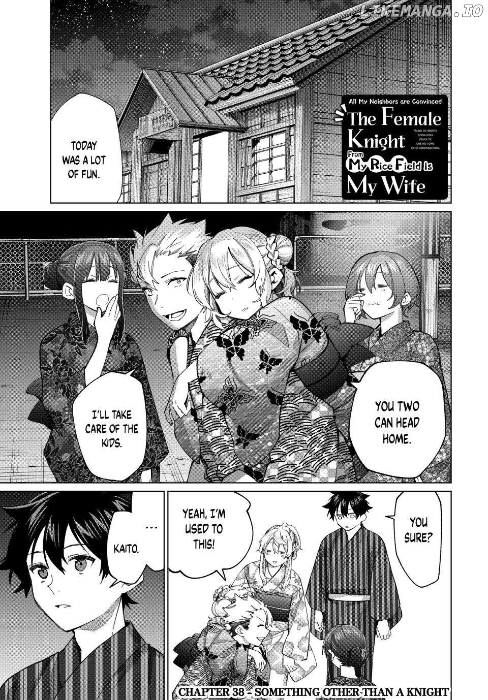 All My Neighbors are Convinced the Female Knight from My Rice Field Is My Wife Chapter 38 - page 1