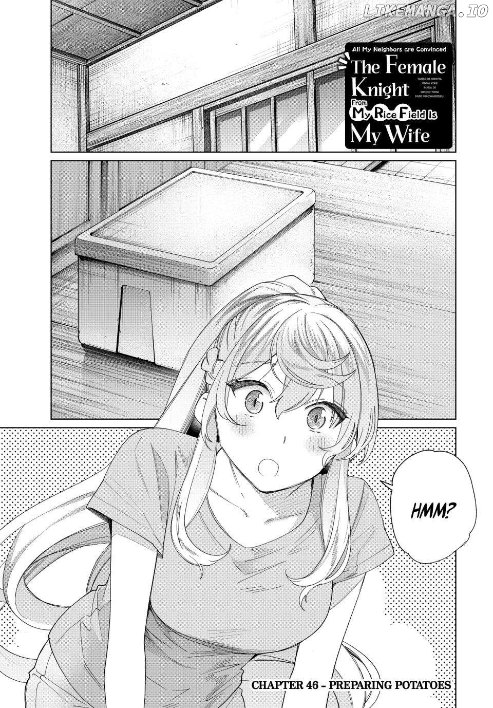 All My Neighbors are Convinced the Female Knight from My Rice Field Is My Wife Chapter 46 - page 1