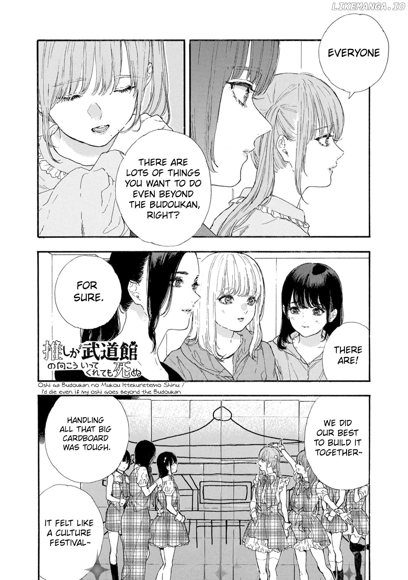 Oshi Ga Budoukan Ittekuretara Shinu Chapter 52 - page 13