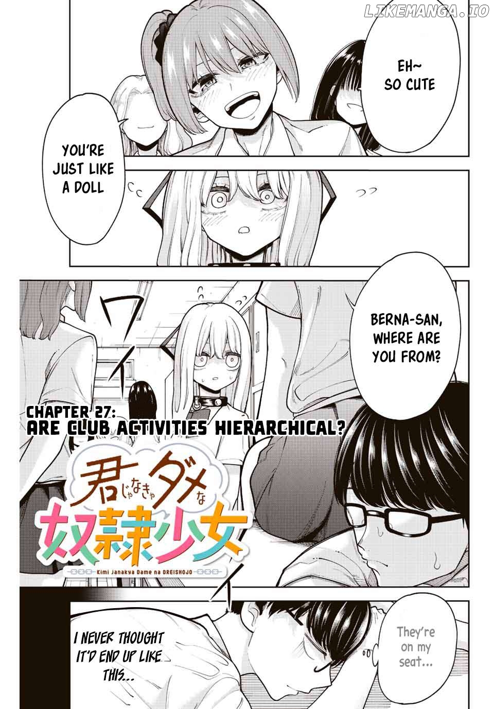 Kimi Janakya Dame Na Dorei Shoujo Chapter 27 - page 1