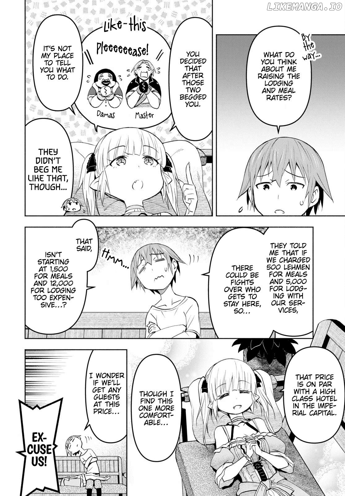 Dungeon Tou de Yadoya wo Yarou! Souzou Mahou wo Moratta Ore no Hosoude Hanjouki Chapter 37 - page 12