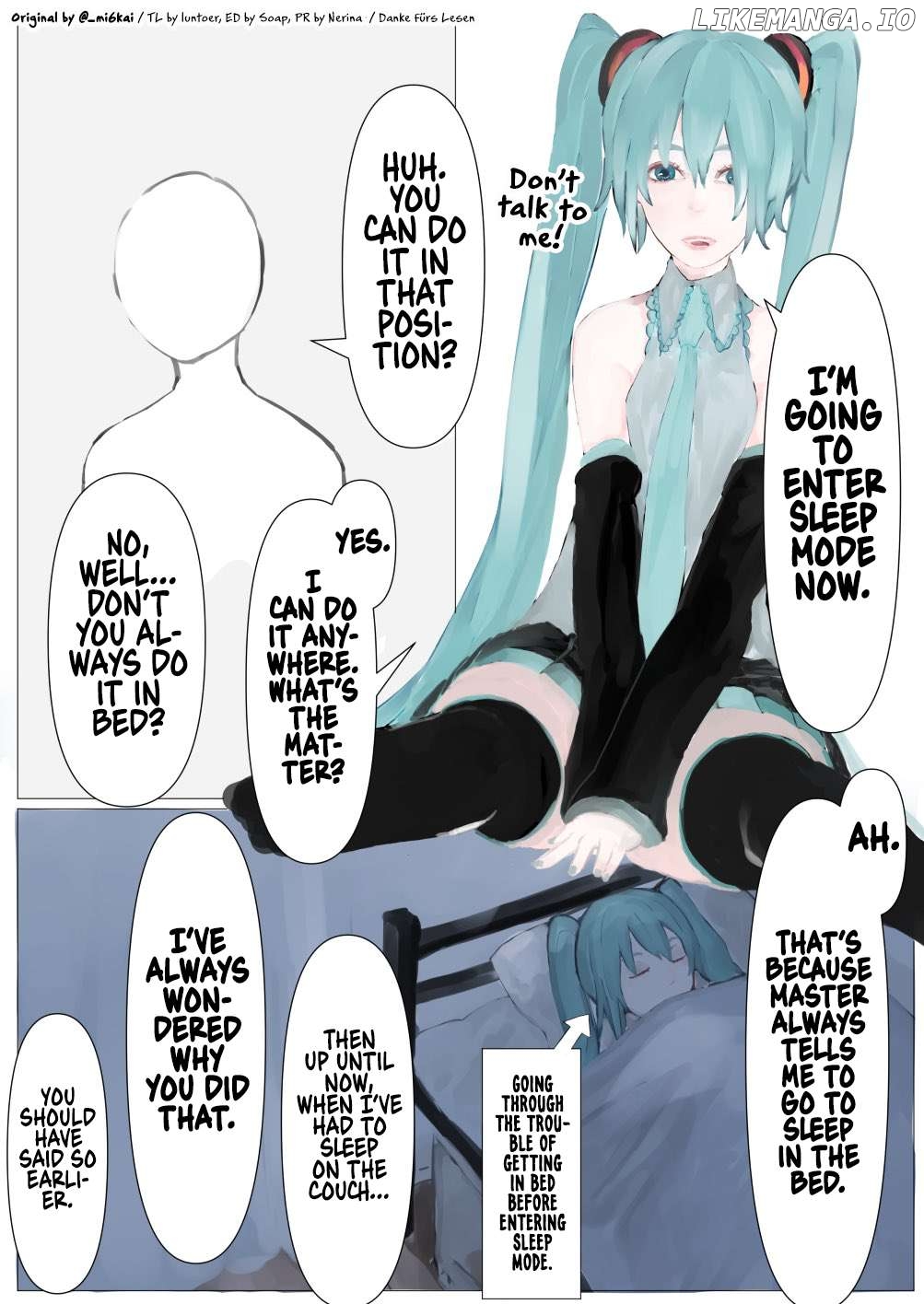 The Daily Life Of Master & Hatsune Miku Chapter 41 - page 1