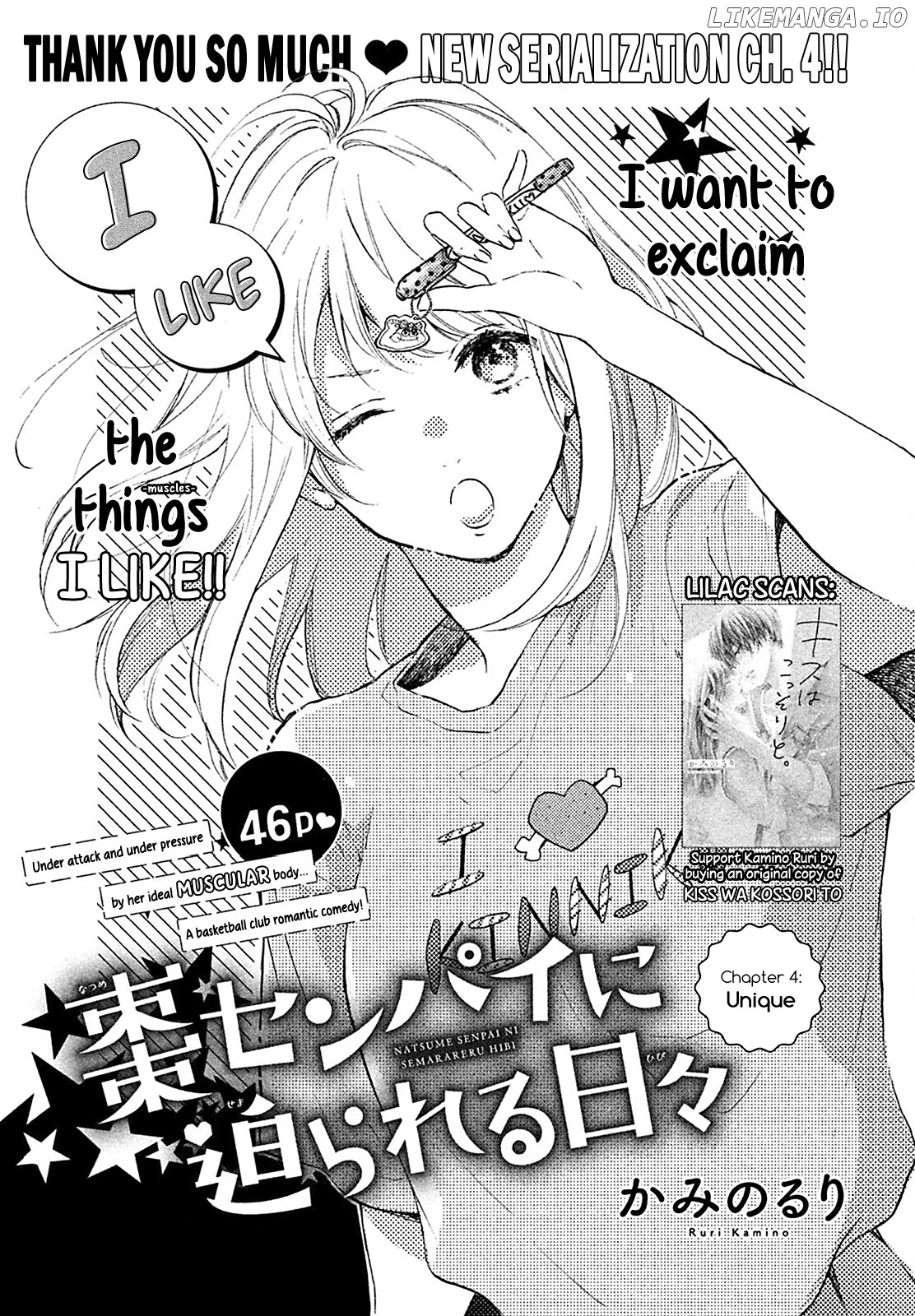 Natsume-senpai ni Semarareru Hibi. chapter 4 - page 2