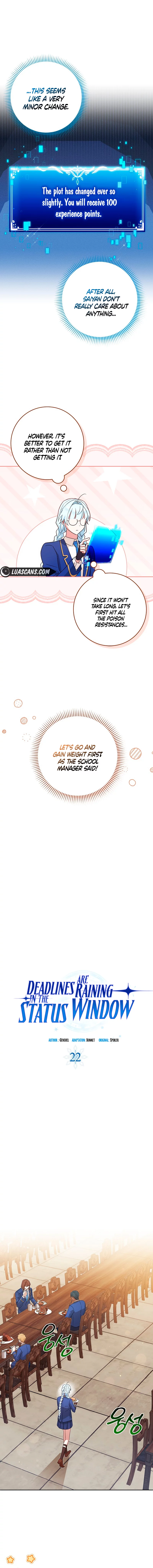 Deadline Is Raining in the Status Window Chapter 22 - page 8