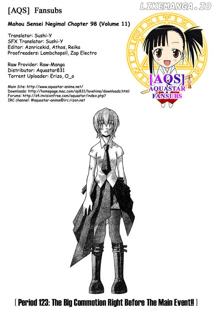 Mahou Sensei Negima! Chapter 123 - page 1