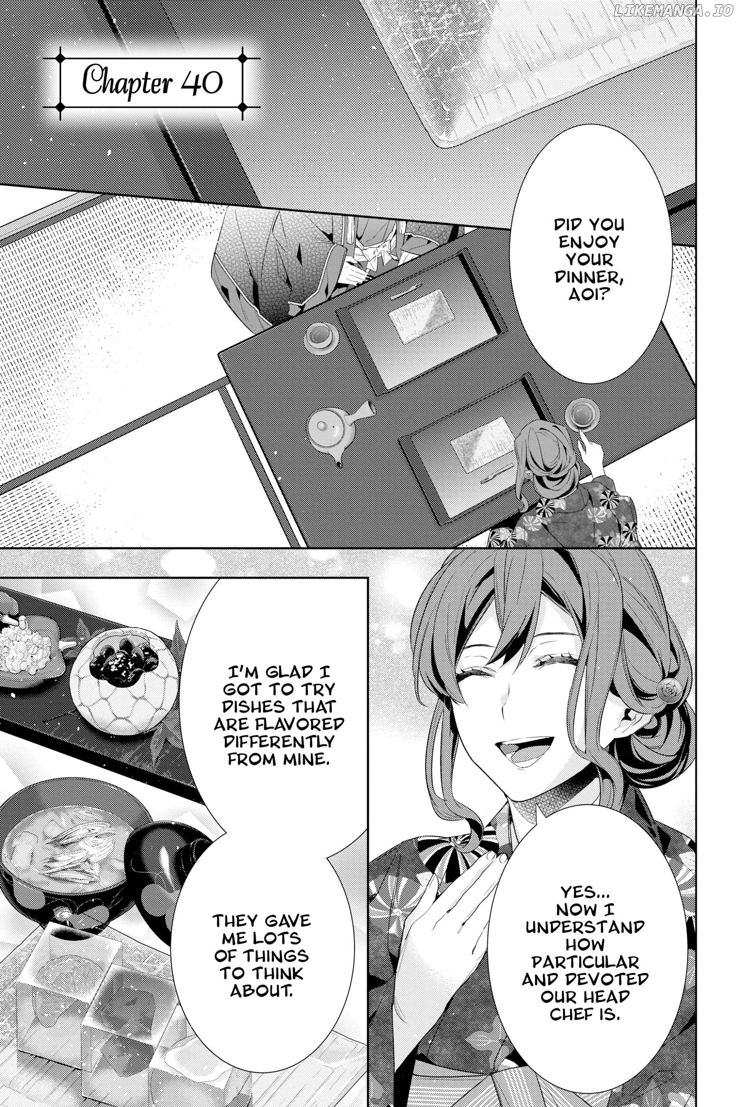 Kakuriyo no Yadomeshi: Ayakashi Oyado ni Yomeiri Shimasu. chapter 40 - page 1