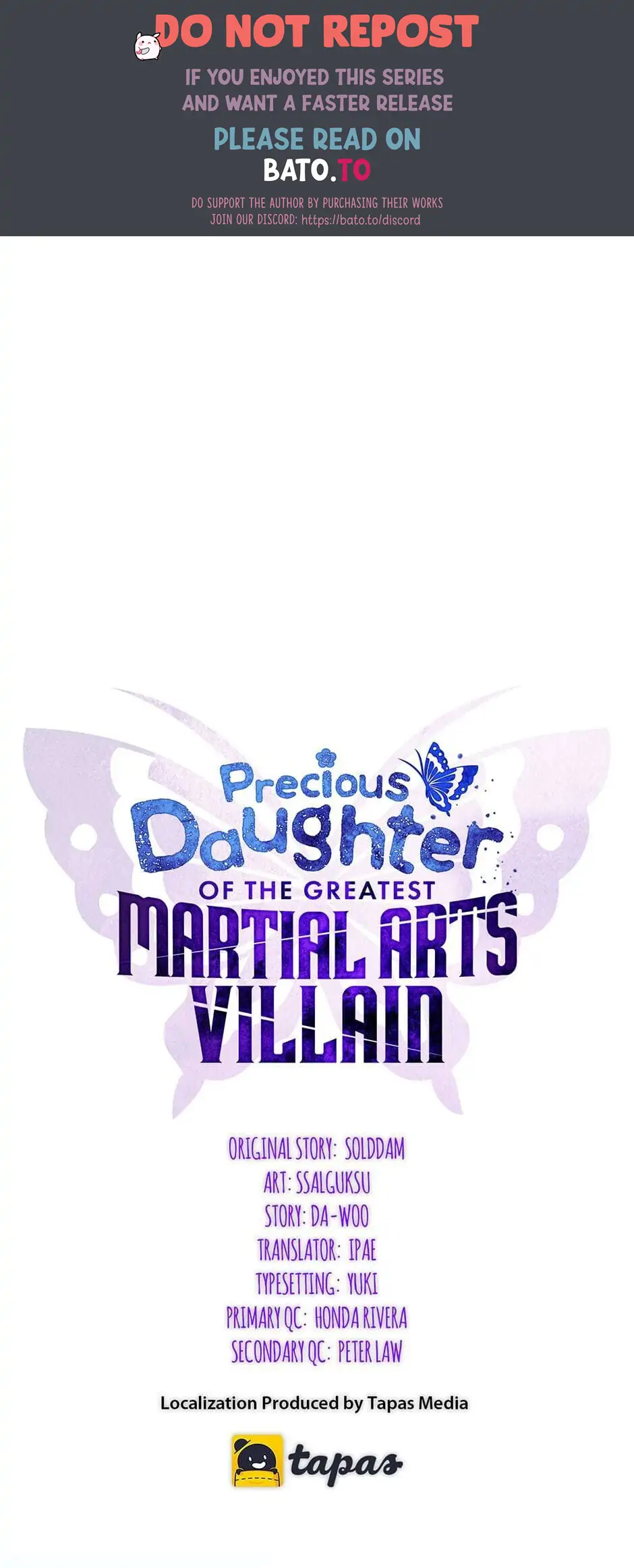 Precious Daughter of the Greatest Martial Arts Villain Chapter 10 - page 1
