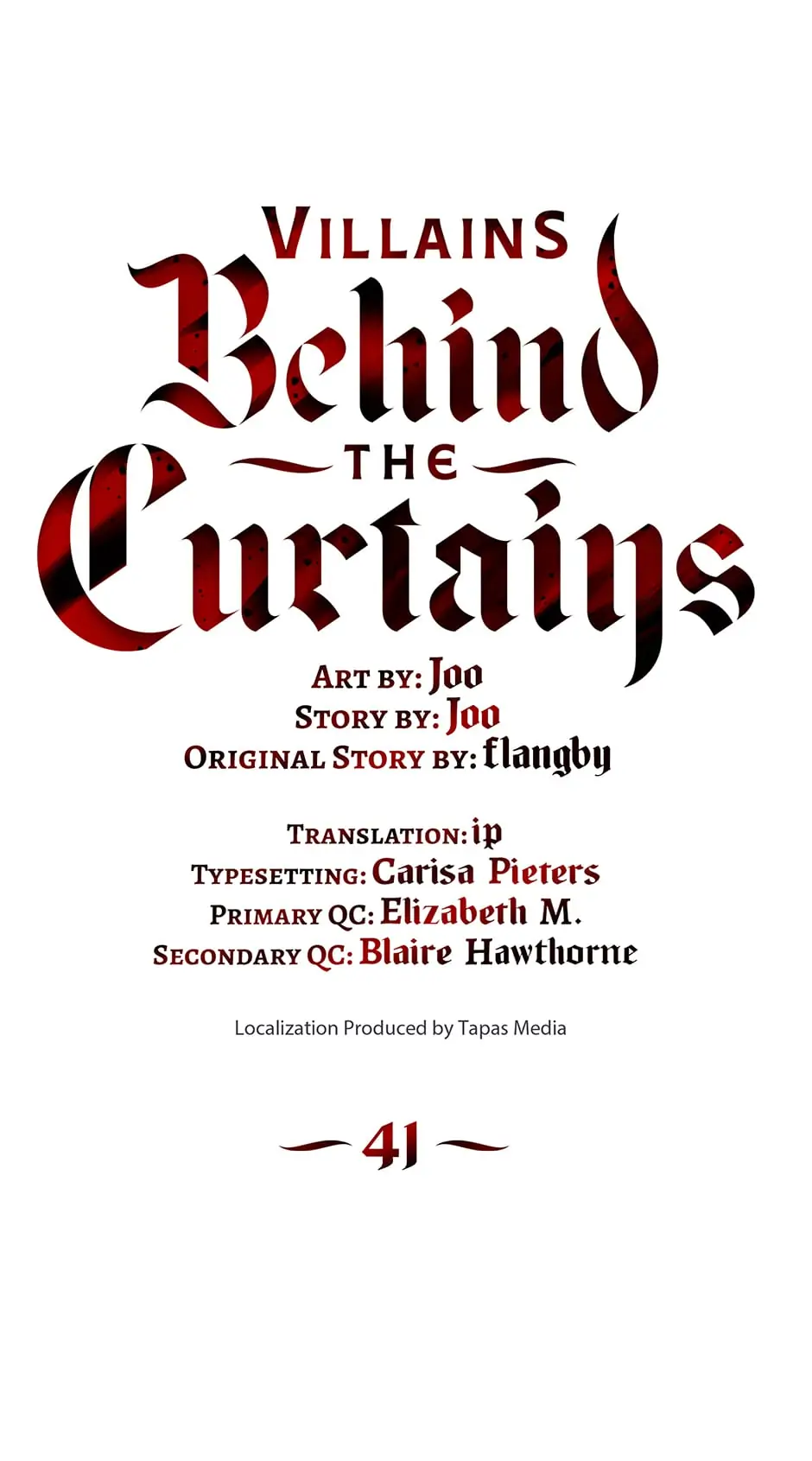 Villains Behind the Curtains Chapter 41 - page 1
