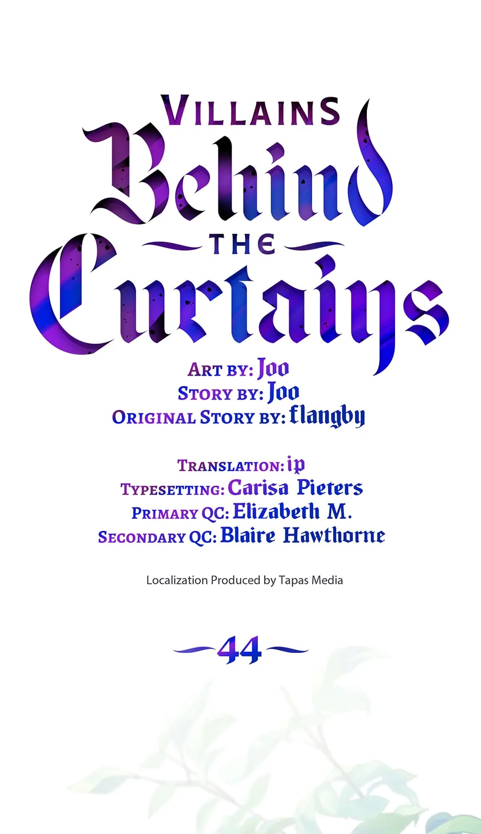 Villains Behind the Curtains Chapter 44 - page 1