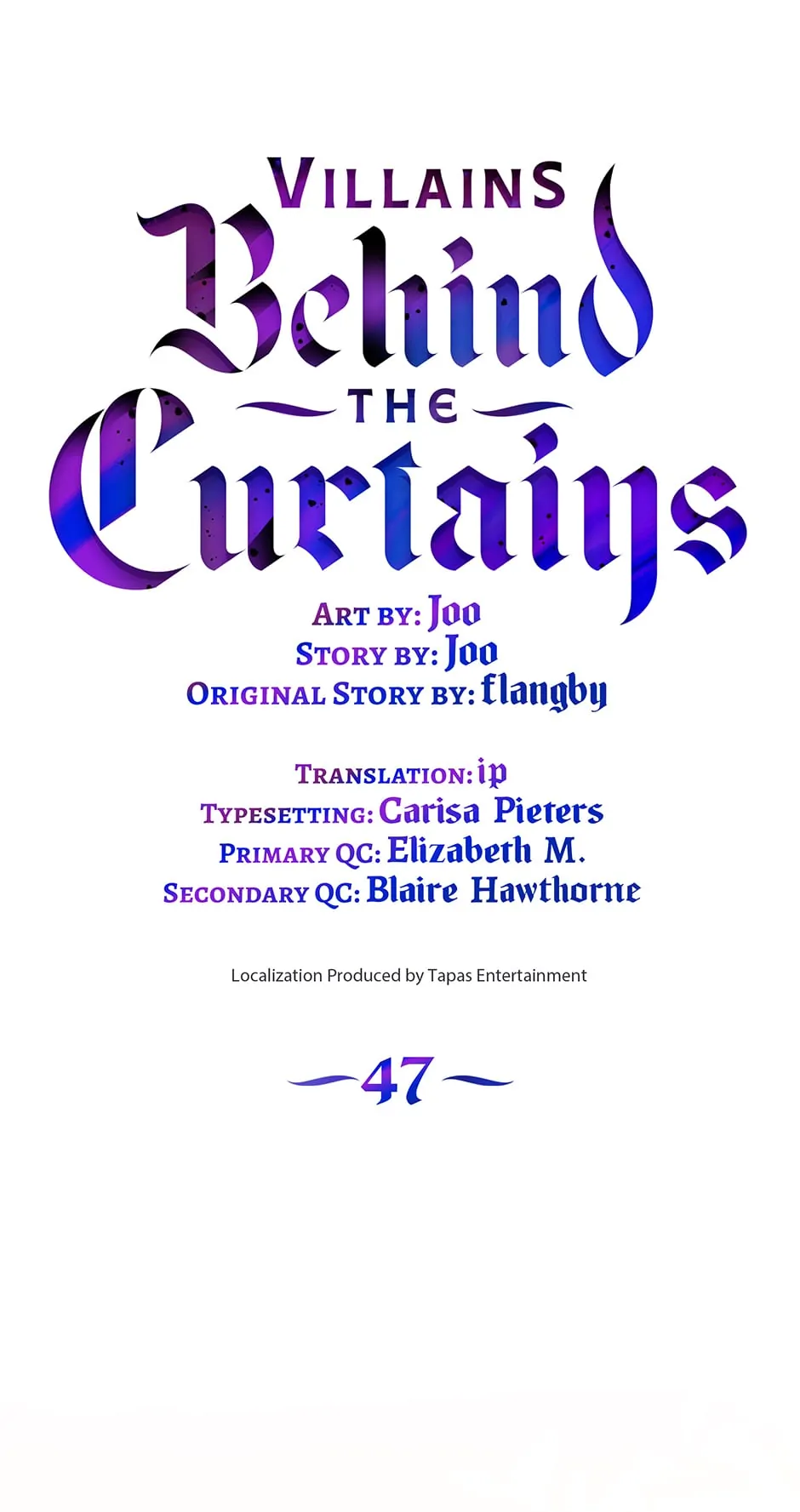 Villains Behind the Curtains Chapter 47 - page 1