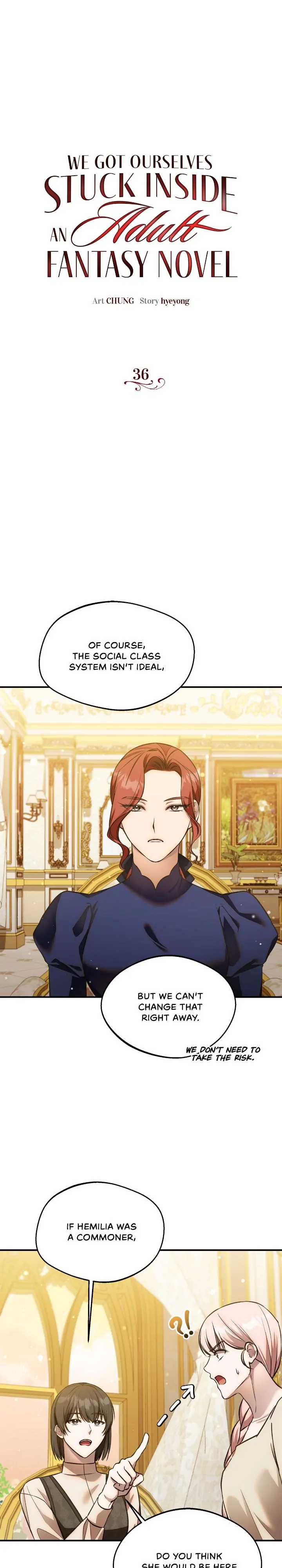 We Got Ourselves Stuck Inside an Adult Fantasy Novel Chapter 36 - page 1