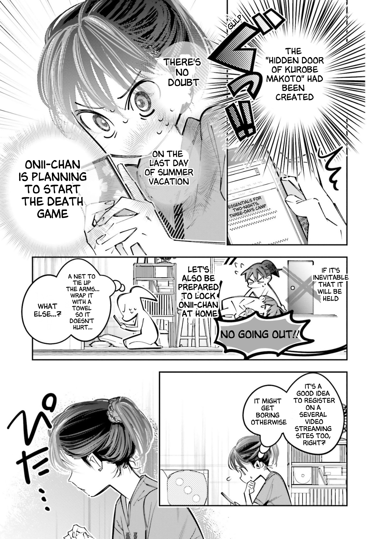 I Reincarnated As The Little Sister Of A Death Game Manga's Murder Mastermind And Failed Chapter 19 - page 7