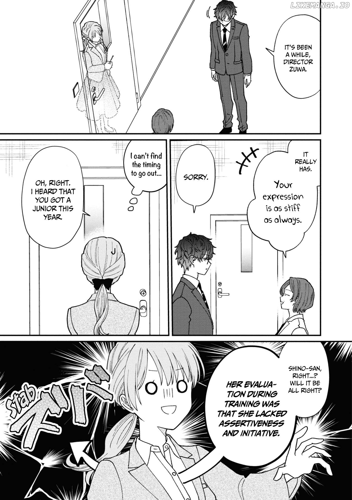 The New-Hire Who Could "Read" Emotions and the Unsociable Senpai Chapter 40 - page 6