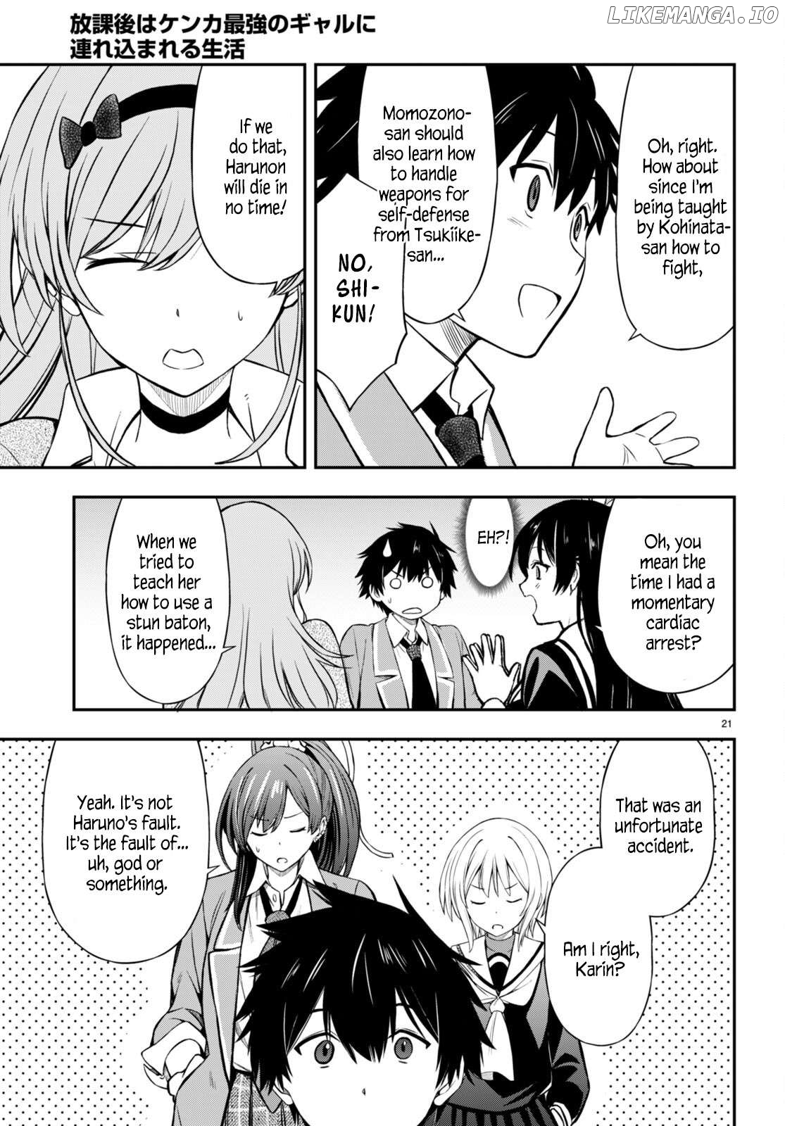 Houkago wa Kenka Saikyou no Gyaru ni Tsurekomareru Seikatsu Kanojo-tachi ni Sukarete, Boku mo Saikyou ni!? Chapter 5 - page 20