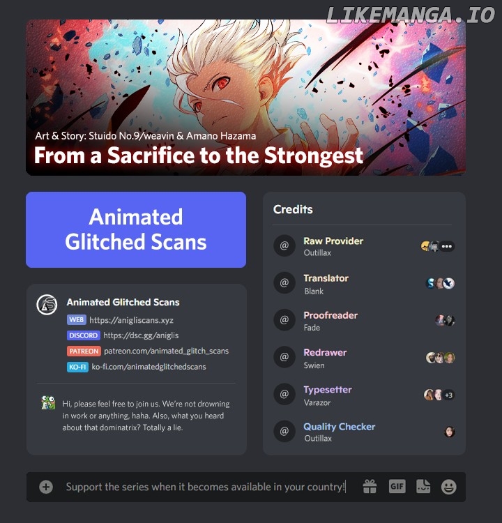 From a Sacrifice to the Strongest Chapter 9 - page 1