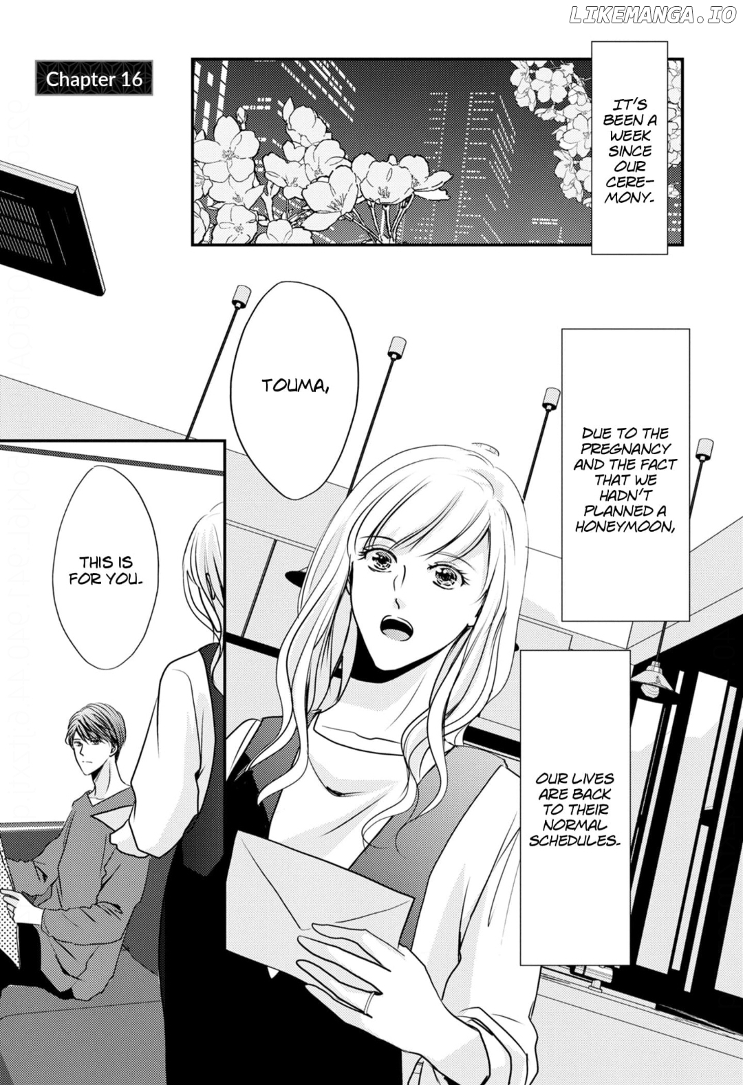 Migomorikeiyaku Hanayome Goshushin Shacho ni Kawarete Ai wo Harami Mashita Chapter 16 - page 1