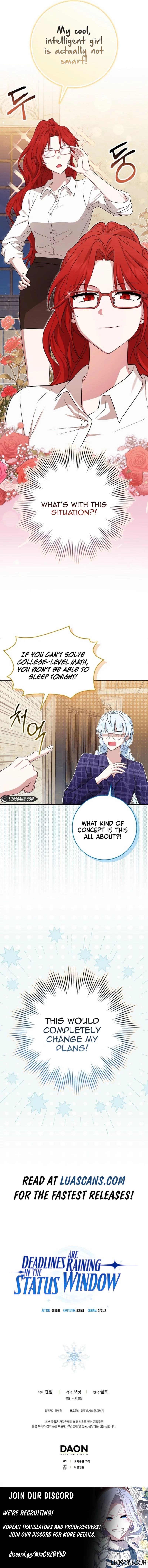 Deadline Is Raining in the Status Window Chapter 24 - page 14