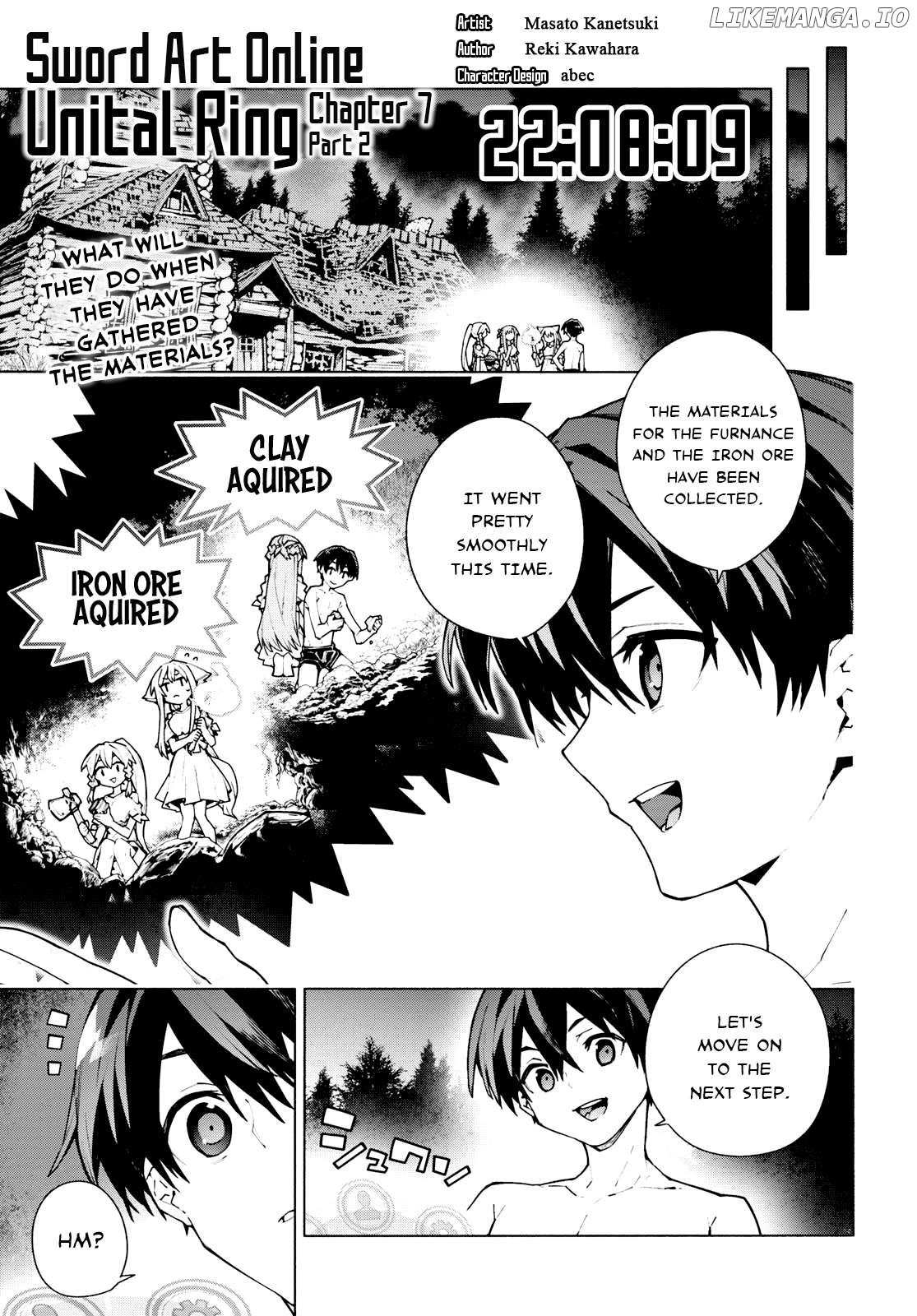 Sword Art Online Unital Ring Chapter 7.2 - page 2