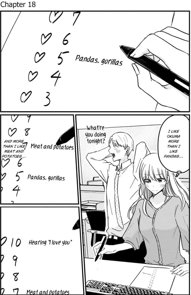 Kowamote Kouhai ga Ichinichi Ikkai Suki tte Itte Kuru (Official) Chapter 18 - page 1