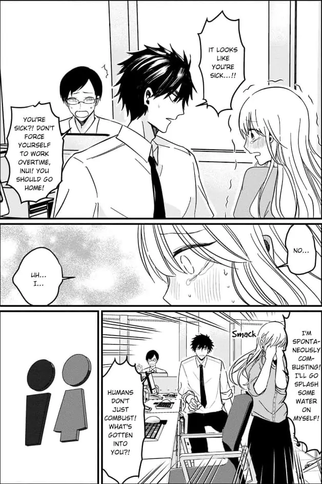 Kowamote Kouhai ga Ichinichi Ikkai Suki tte Itte Kuru (Official) Chapter 18 - page 7