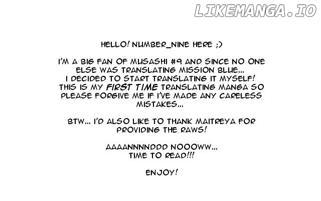 9 Banme no Musashi - Mission Blue chapter 1 - page 3