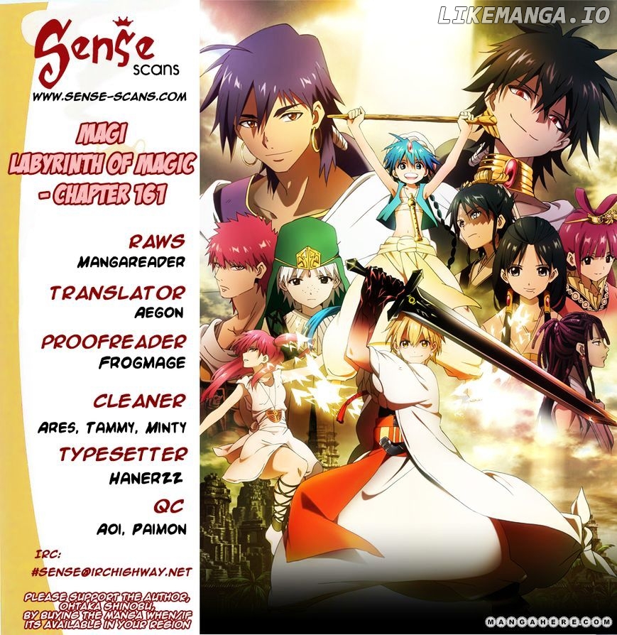 Magi - Labyrinth of Magic Chapter 161 - page 1