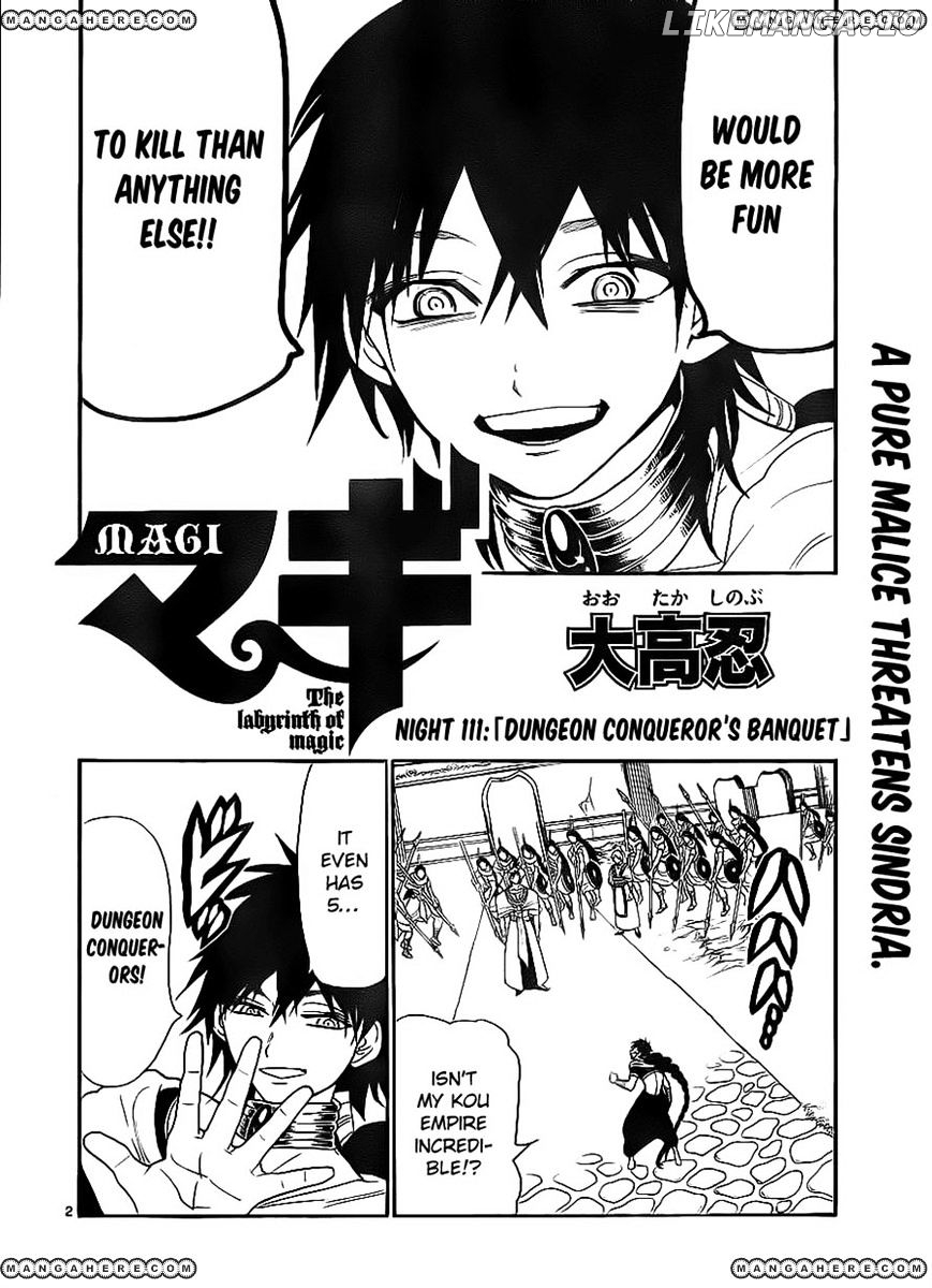 Magi - Labyrinth of Magic Chapter 111 - page 2