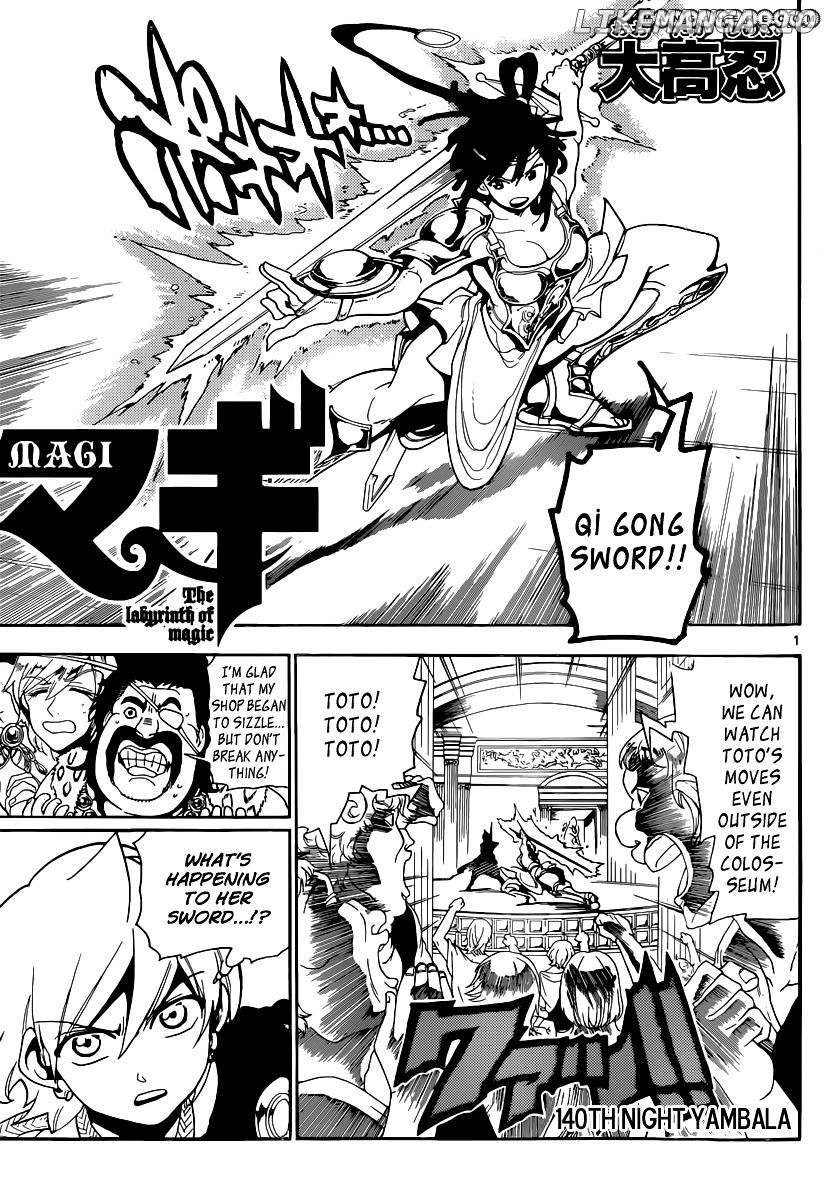 Magi - Labyrinth of Magic Chapter 140 - page 2