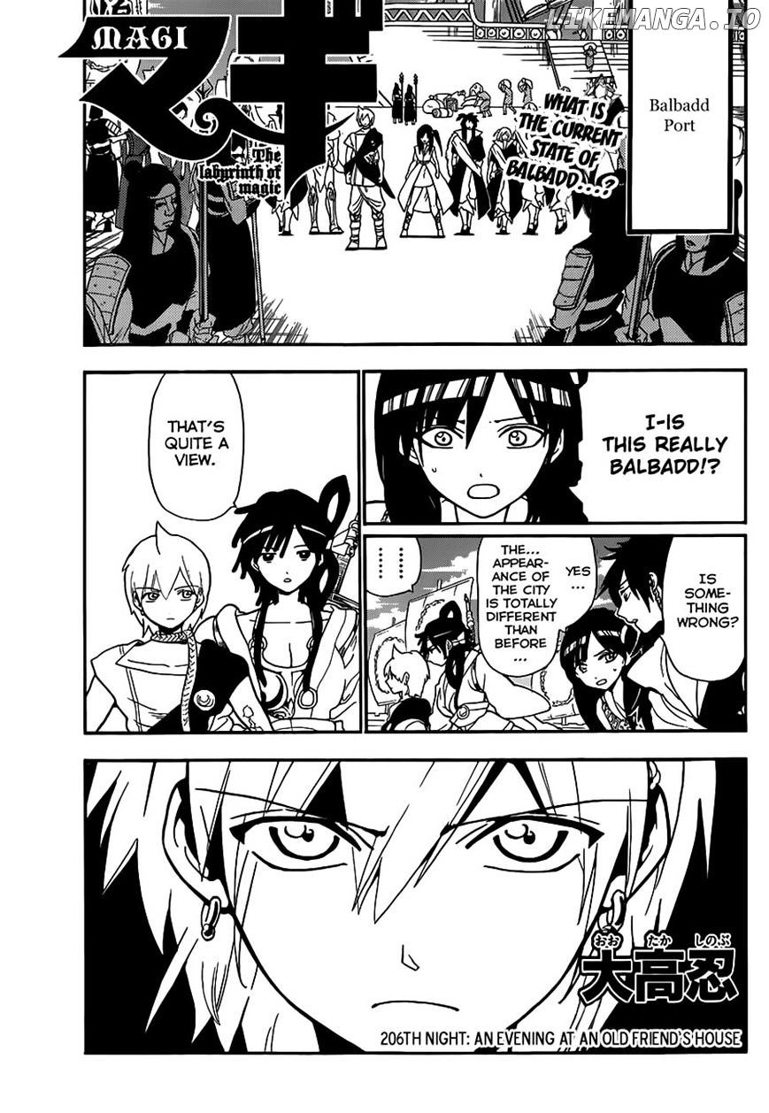 Magi - Labyrinth of Magic Chapter 206 - page 1