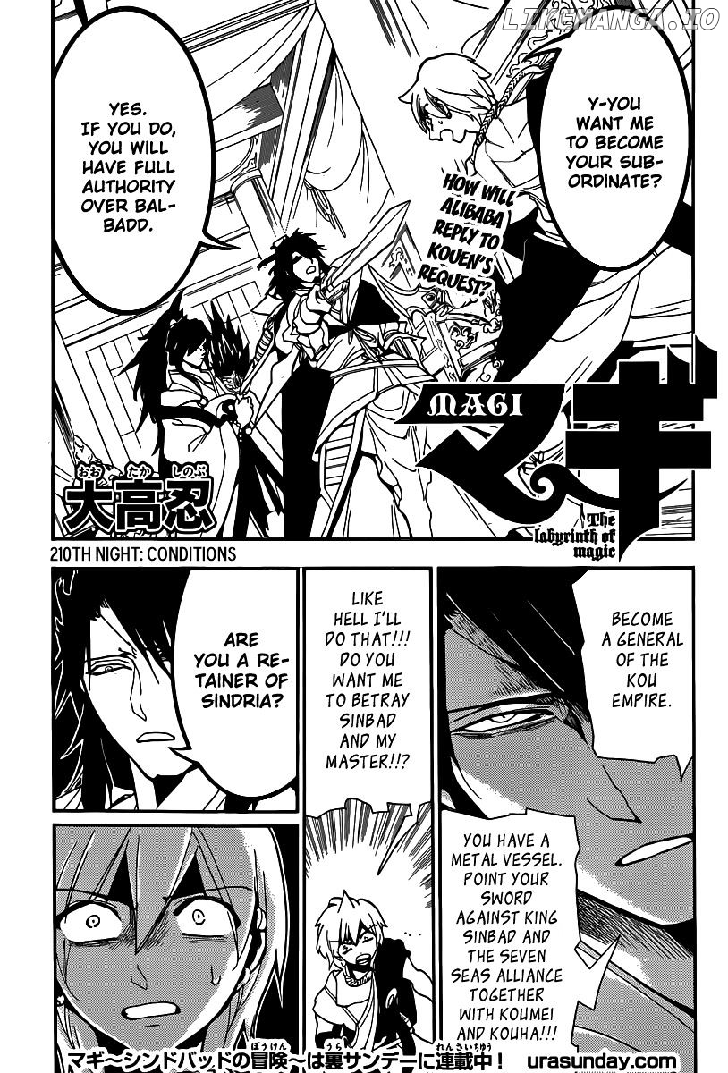 Magi - Labyrinth of Magic Chapter 210 - page 2