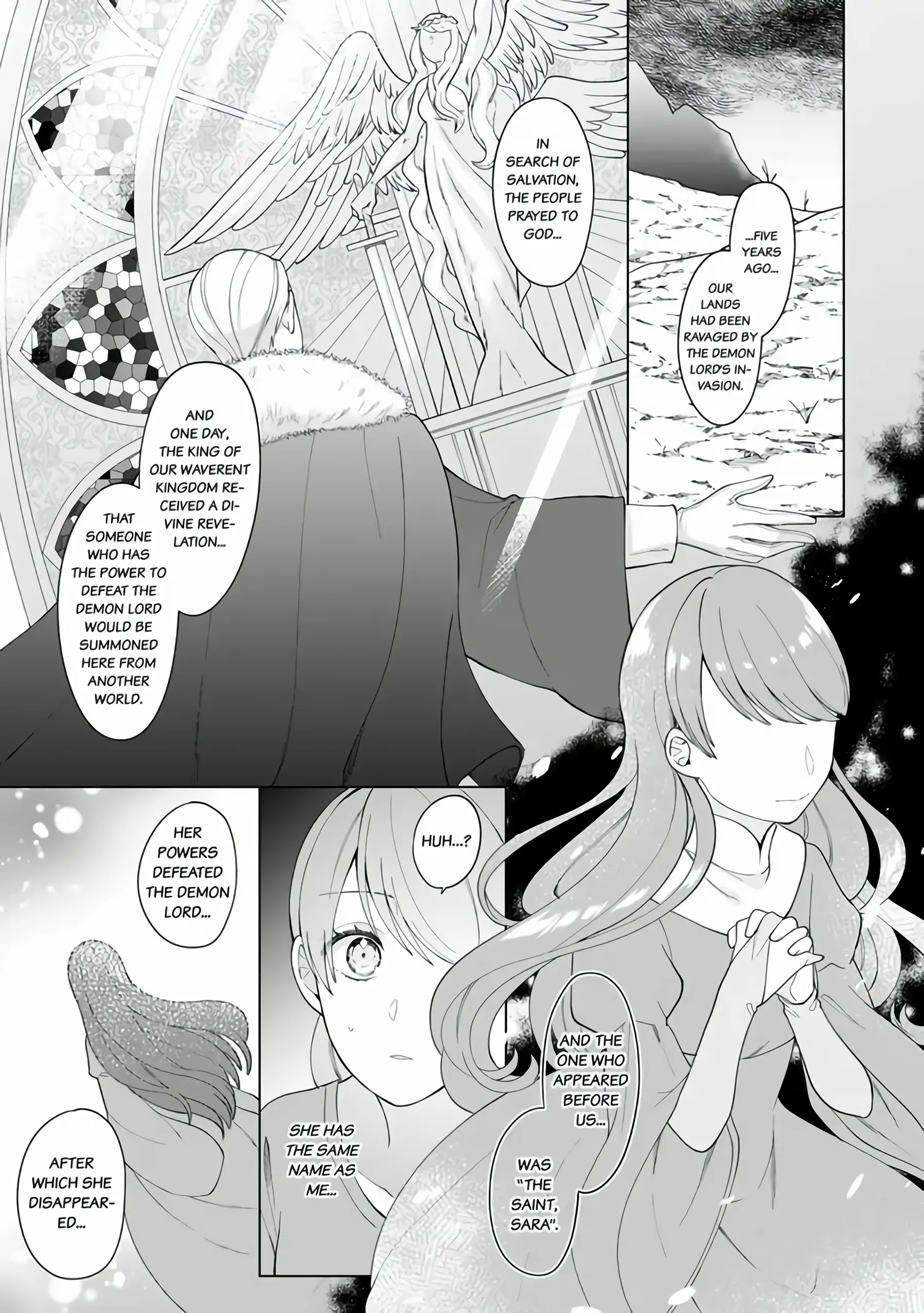 I'm a (Fake) Saint Who Was Summoned to Another World, But Apparently I'm Fated to Die If I Don't Marry the Prince Chapter 1 - page 20