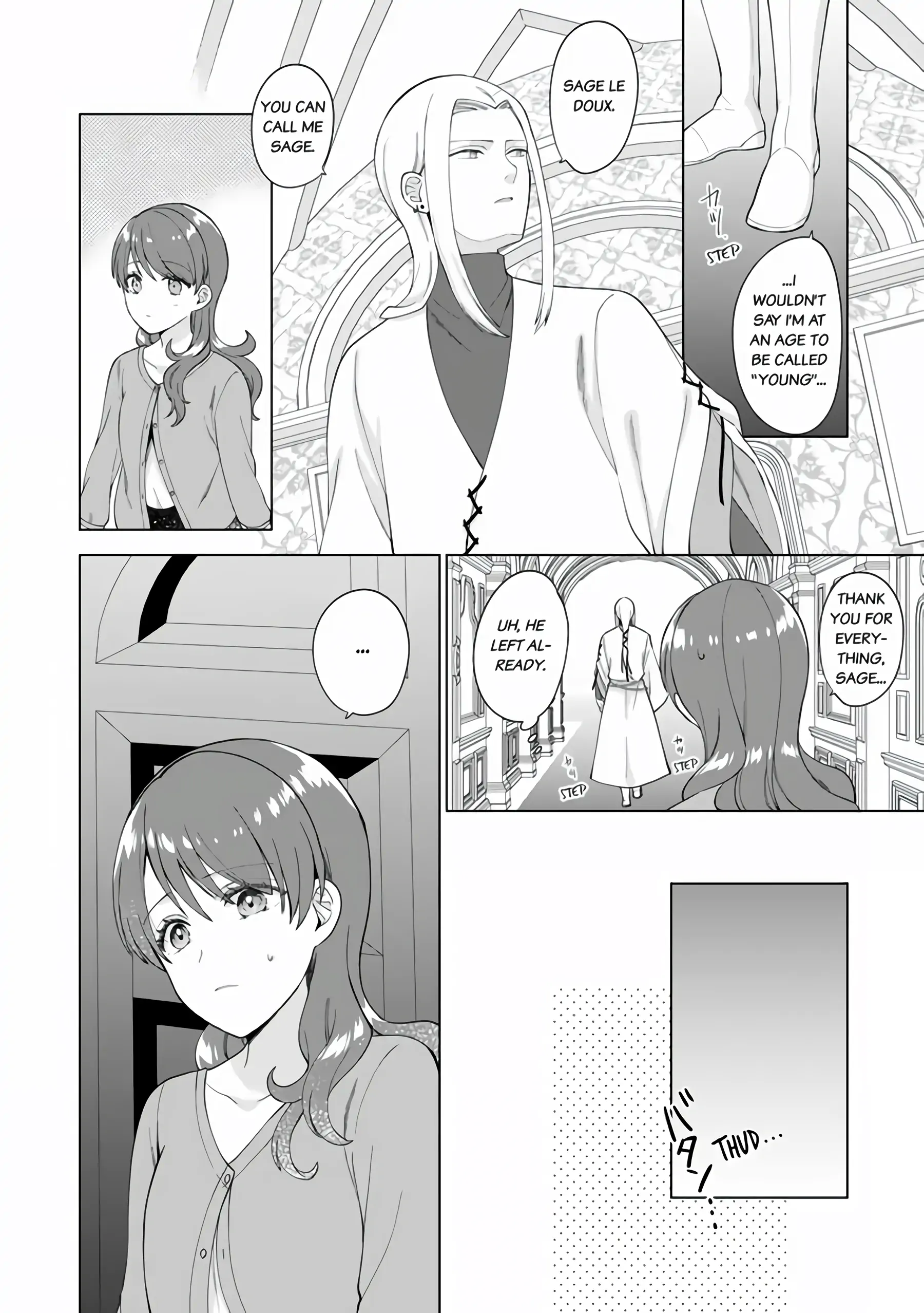I'm a (Fake) Saint Who Was Summoned to Another World, But Apparently I'm Fated to Die If I Don't Marry the Prince Chapter 1 - page 27