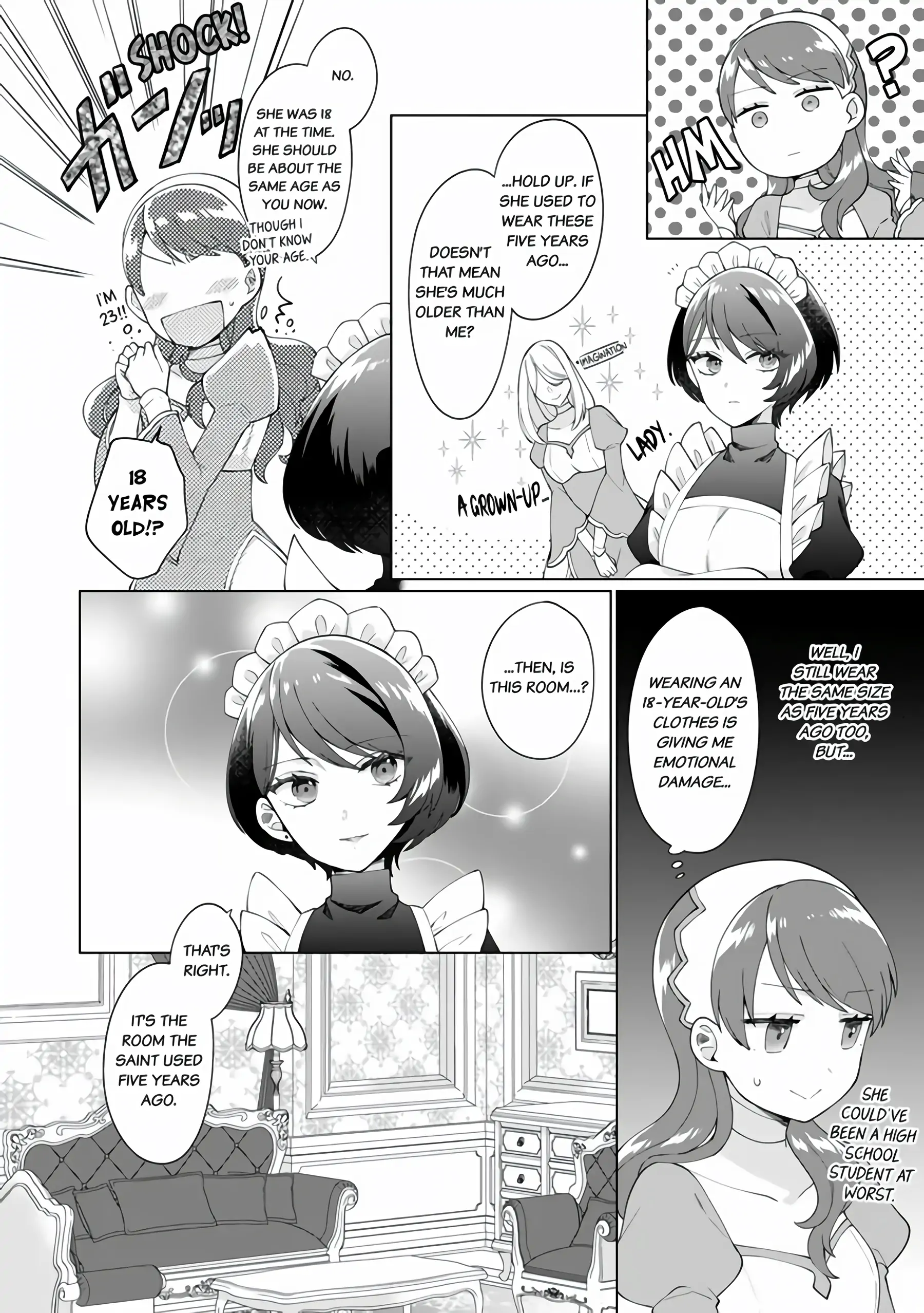 I'm a (Fake) Saint Who Was Summoned to Another World, But Apparently I'm Fated to Die If I Don't Marry the Prince Chapter 2 - page 8
