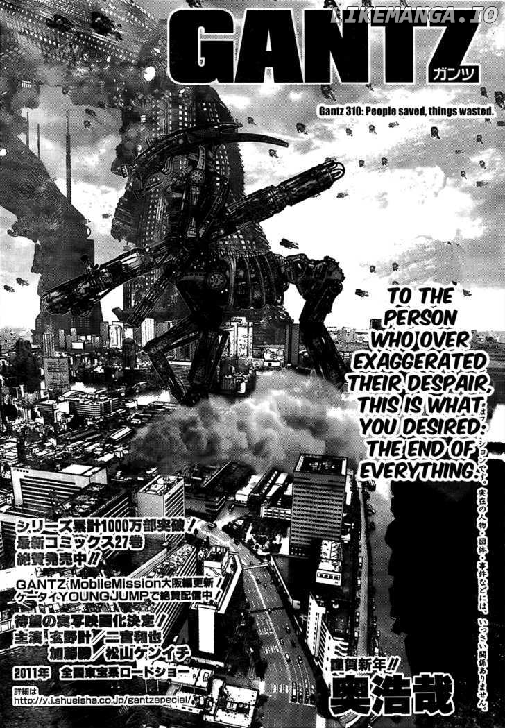 Gantz - Manga Chapter 310 - page 2