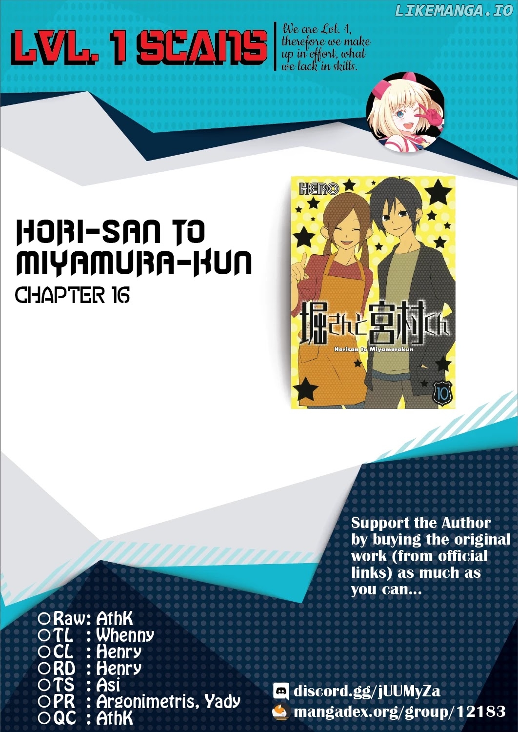 Hori-san to Miyamura-kun chapter 16 - page 1