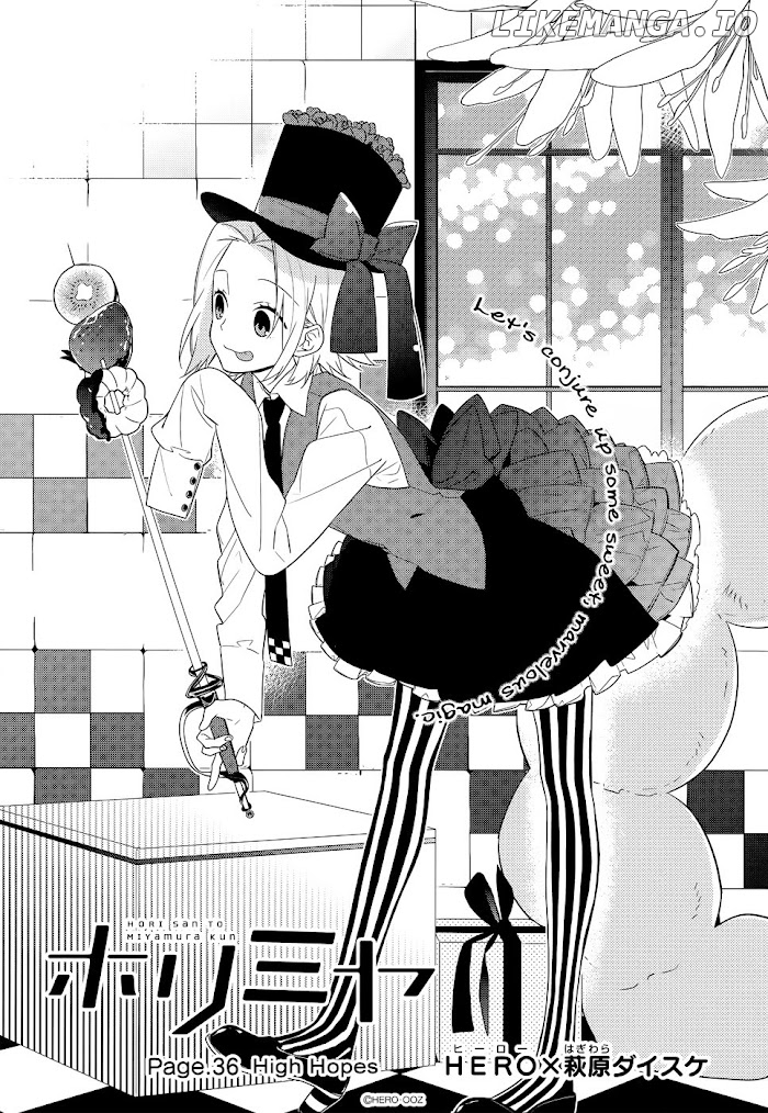 Hori-san to Miyamura-kun chapter 36 - page 2