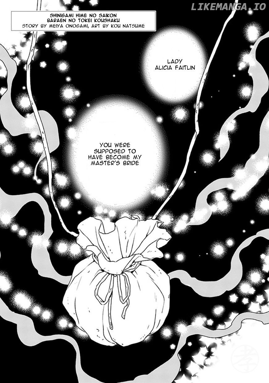 Shinigamihime no Saikon - Baraen no Tokei Koushaku Chapter 6 - page 1