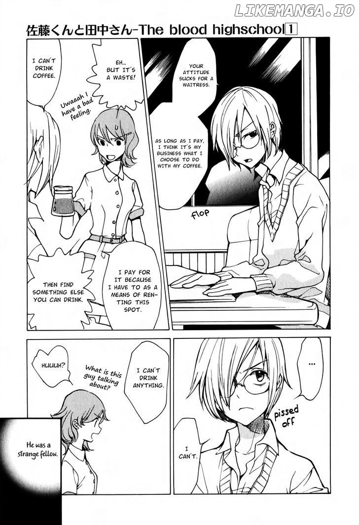 Satou-kun to Tanaka-san - The Blood Highschool chapter 12.5 - page 6