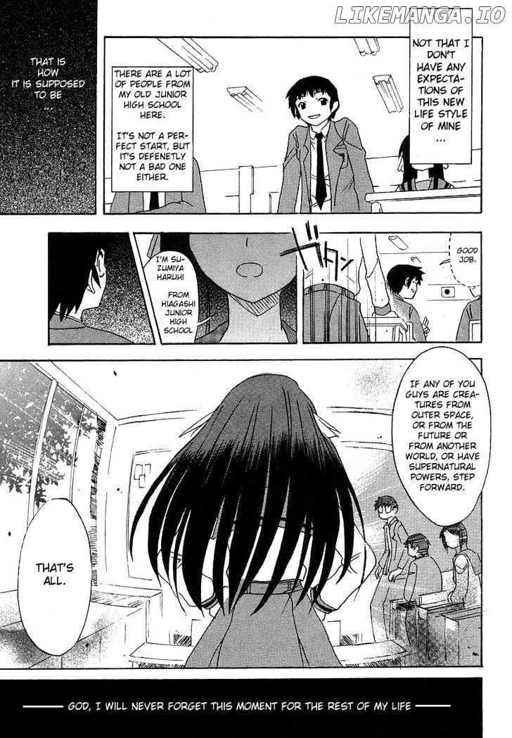 Suzumiya Haruhi no Yuuutsu chapter 1 - page 9