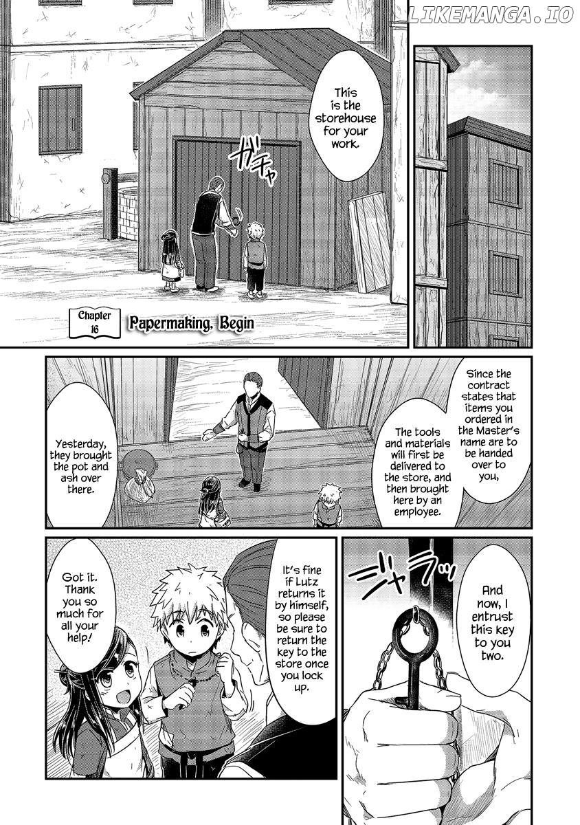 Honzuki No Gekokujou ~Shisho Ni Naru Tame Ni Wa Shudan Wo Erandeiraremasen~ Dai 1-Bu 「Hon Ga Nai Nara Tsukureba Ii!」 chapter 16 - page 2