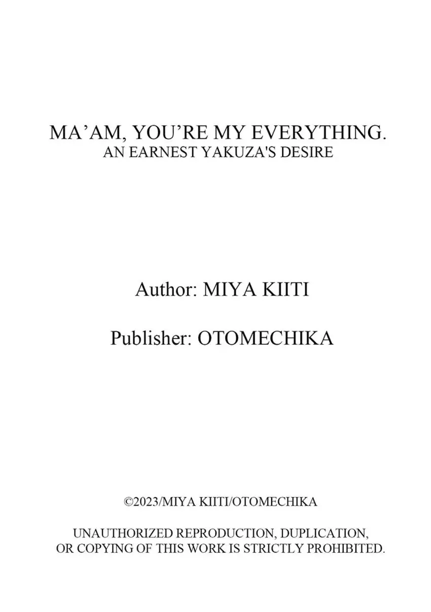 Ma'am, You're My Everything. An Earnest Yakuza's Desire Chapter 2 - page 26