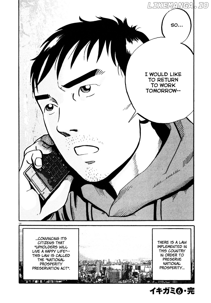 Ikigami - Manga chapter 36 - page 53