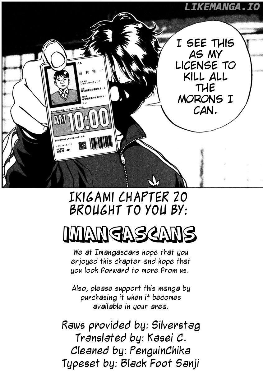 Ikigami - Manga chapter 20 - page 28
