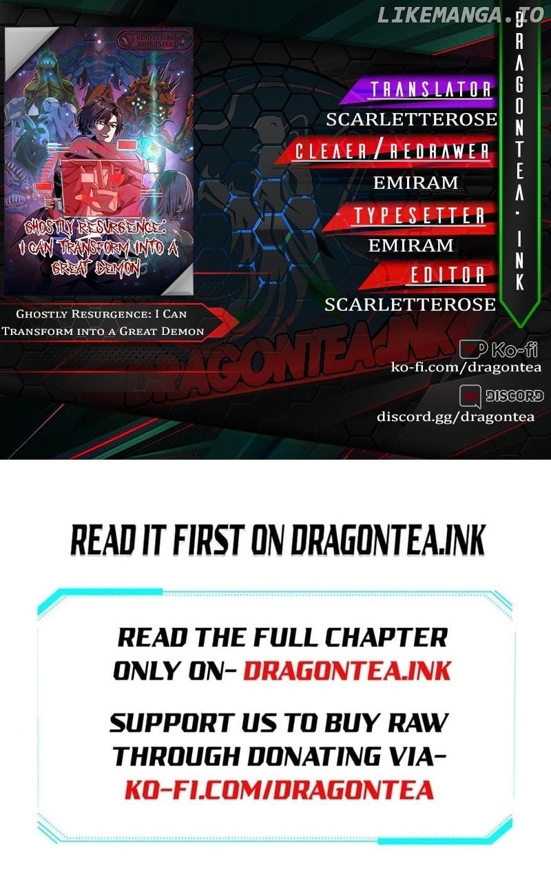 Ghostly Resurgence: I Can Transform into a Great Demon Chapter 66 - page 1