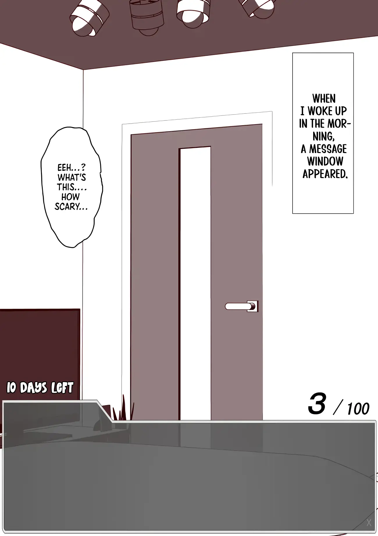 One Day a Message Window Appeared Out of Nowhere!? chapter 1 - page 1