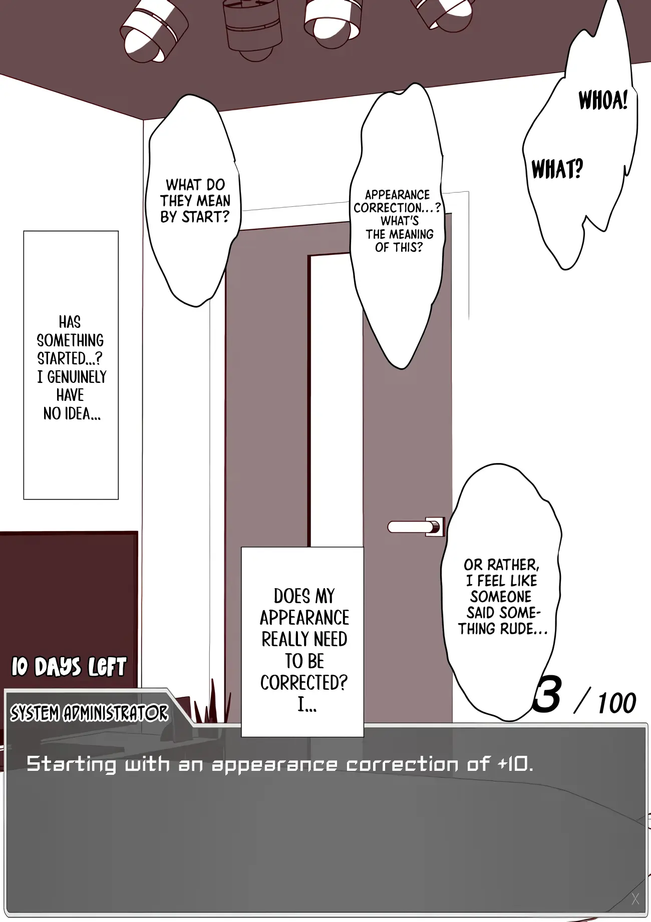 One Day a Message Window Appeared Out of Nowhere!? chapter 1 - page 3