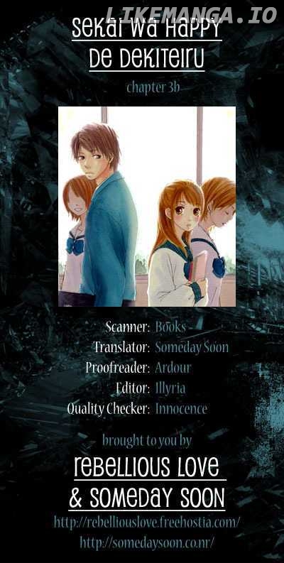 Sekai Wa Happy De Dekiteiru chapter 3.2 - page 2